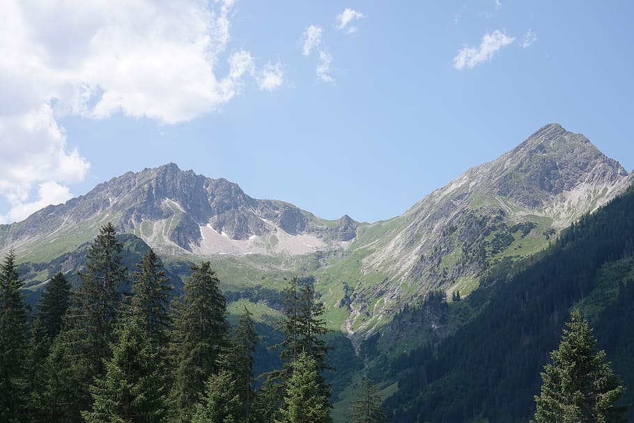 rough horn, gaishorn, allgäu alps, alpine, mountains, summit, HD wallpaper