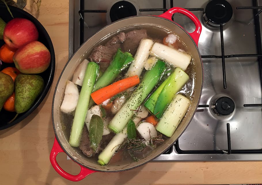 kitchen, pot au feu, flat, meat, beef, traditional, cooking HD wallpaper