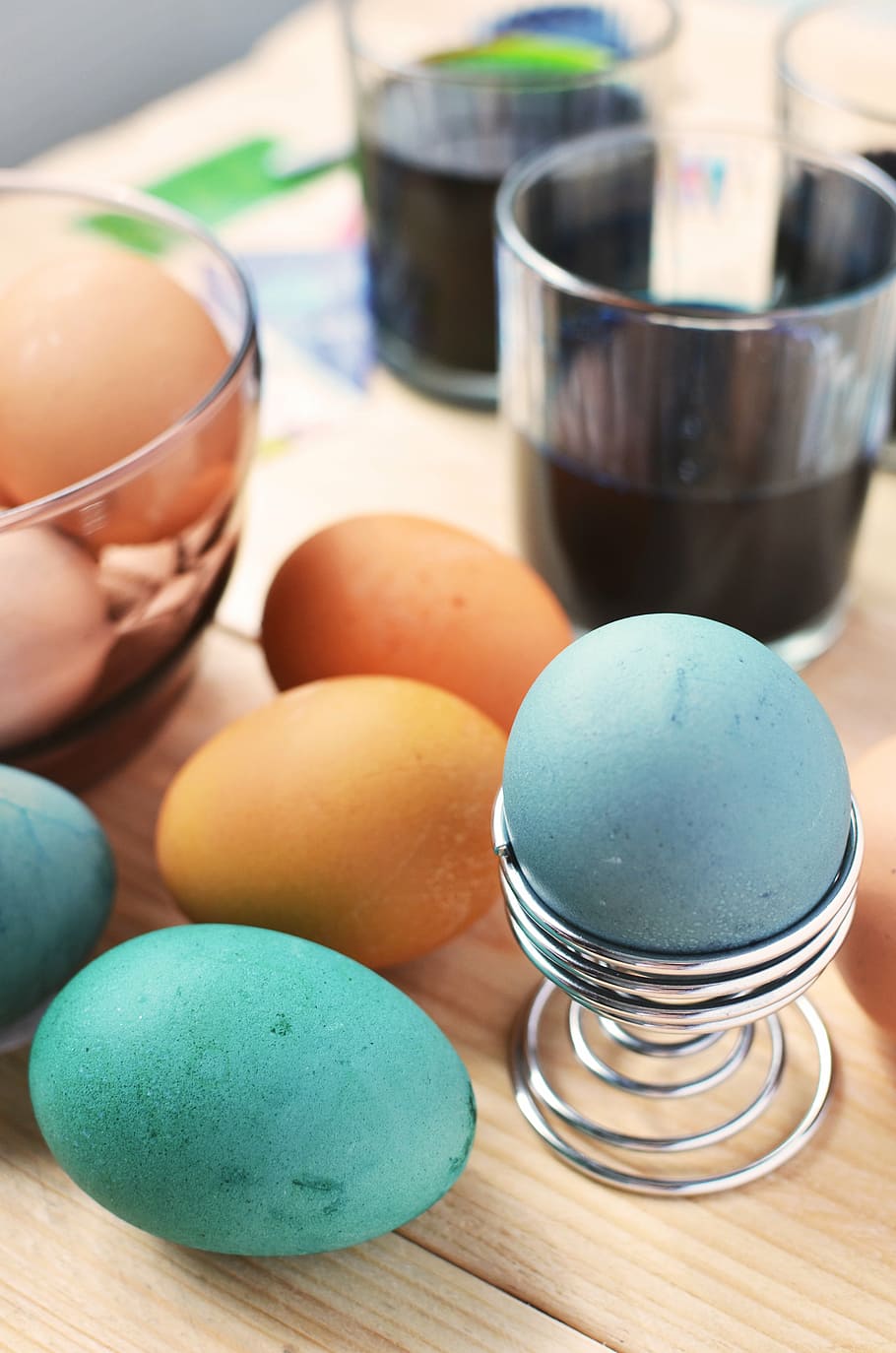 breakfast, easter, eggs, animal Egg, food, multi Colored, cultures HD wallpaper