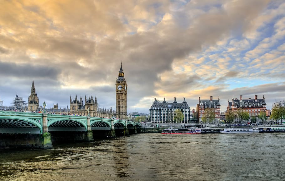 Big Ben during daytime, london, victoria, victoria bridge, england, HD wallpaper