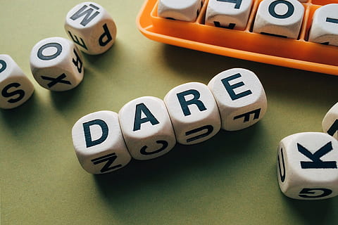 Dare dice formation, word, letters, boggle, game, number, toy HD wallpaper