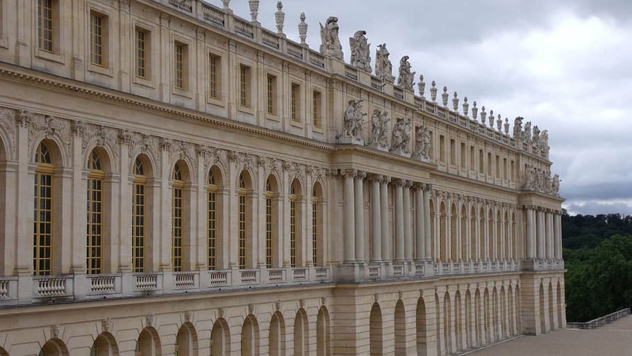 versailles, paris, building, castle, architecture, building exterior HD wallpaper