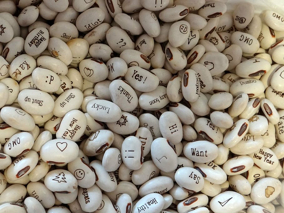beans, love, heart, beautiful, romance, large group of objects HD wallpaper