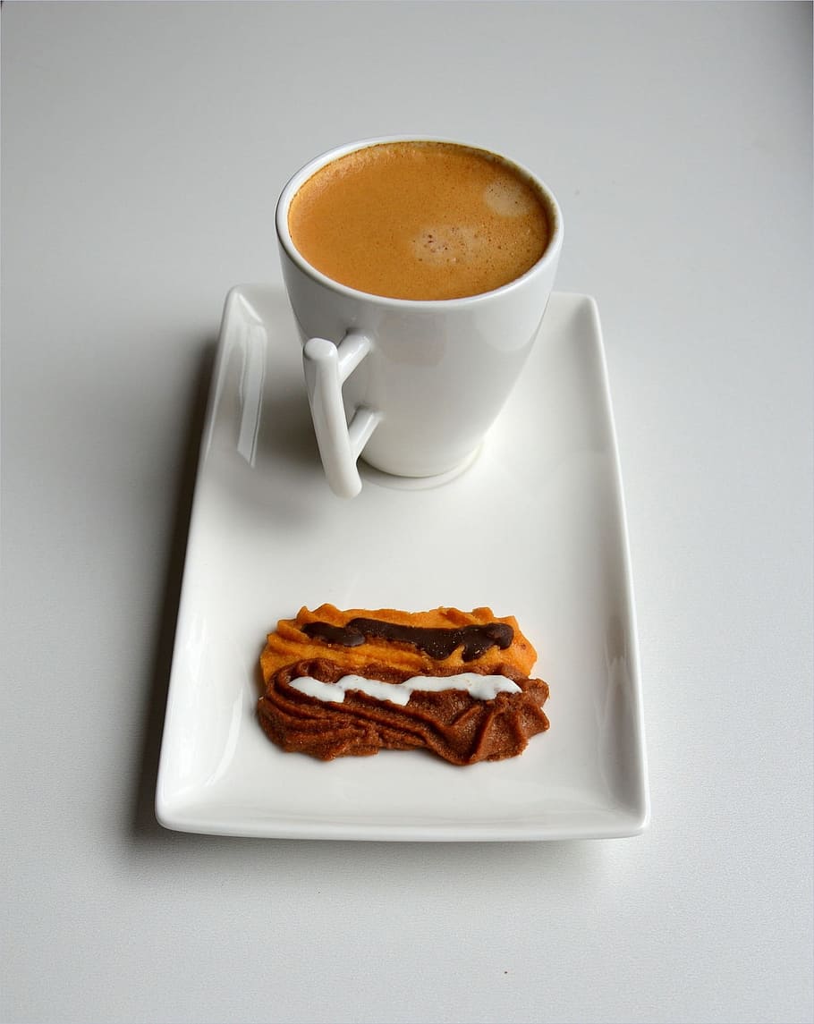 Coffee, Cake, Snack, Food, Cafe, Bakery, sweet, cup, drink HD wallpaper