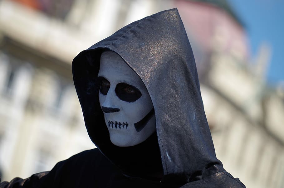 death, mask, evil, disguise, mask - disguise, focus on foreground HD wallpaper