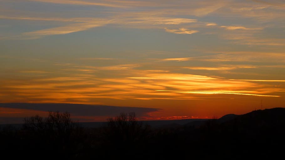 sunset, cloud, light, színesfelhő, panorama, landscape, sky HD wallpaper