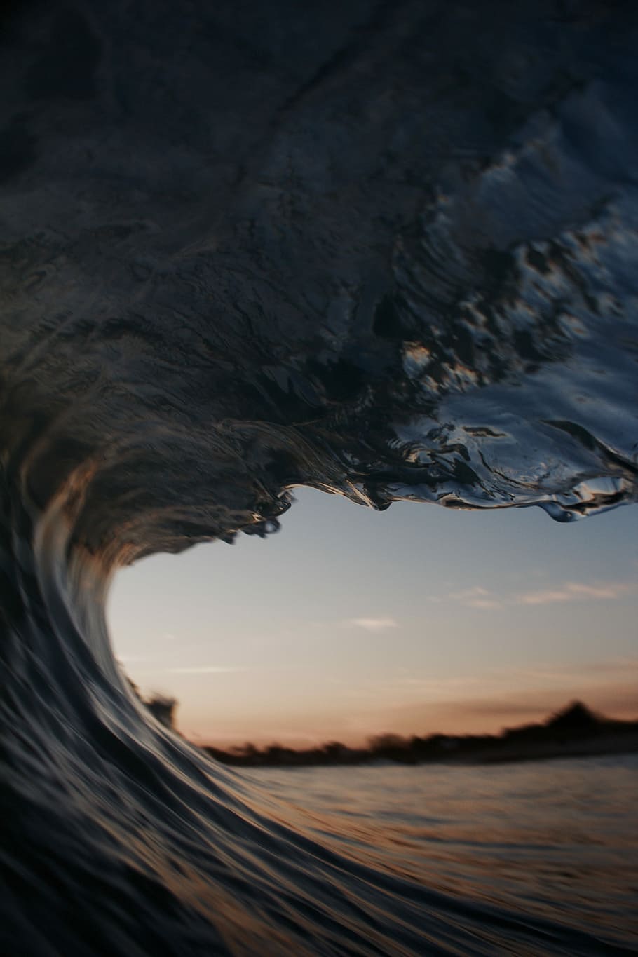 closeup photo of ocean wave, wave of water during golden hour focus photography HD wallpaper