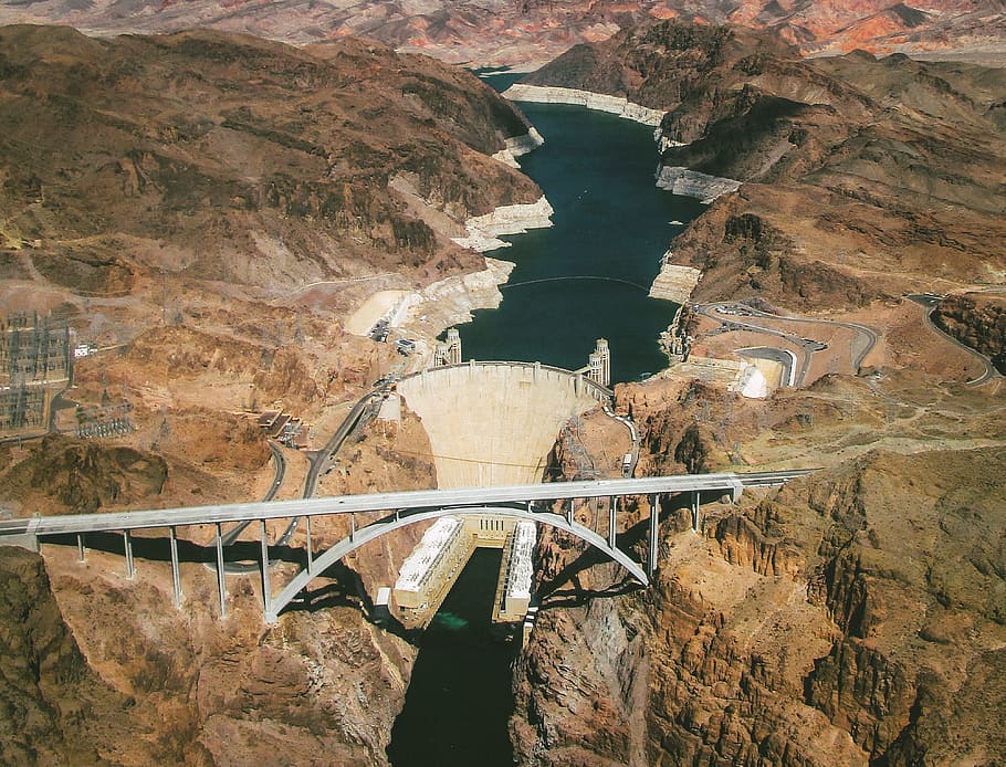 Glen Canyon Dam Bridge, landscape, travel Locations, nature, hoover Dam, HD wallpaper