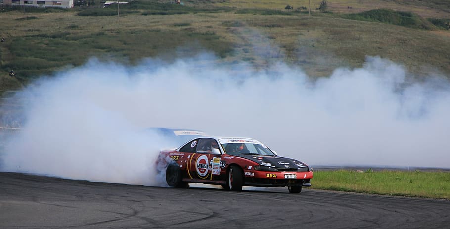 drift, auto, track, car, transportation, mode of transportation HD wallpaper