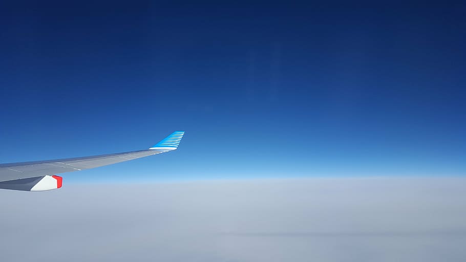 wing, travel, flying, air vehicle, sky, airplane, aircraft wing HD wallpaper