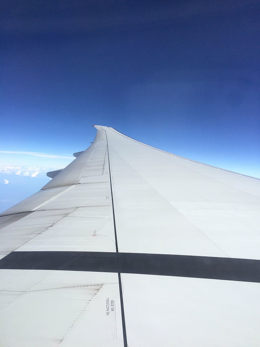 wing, flight, plane, height, airport, sky, architecture, low angle view HD wallpaper