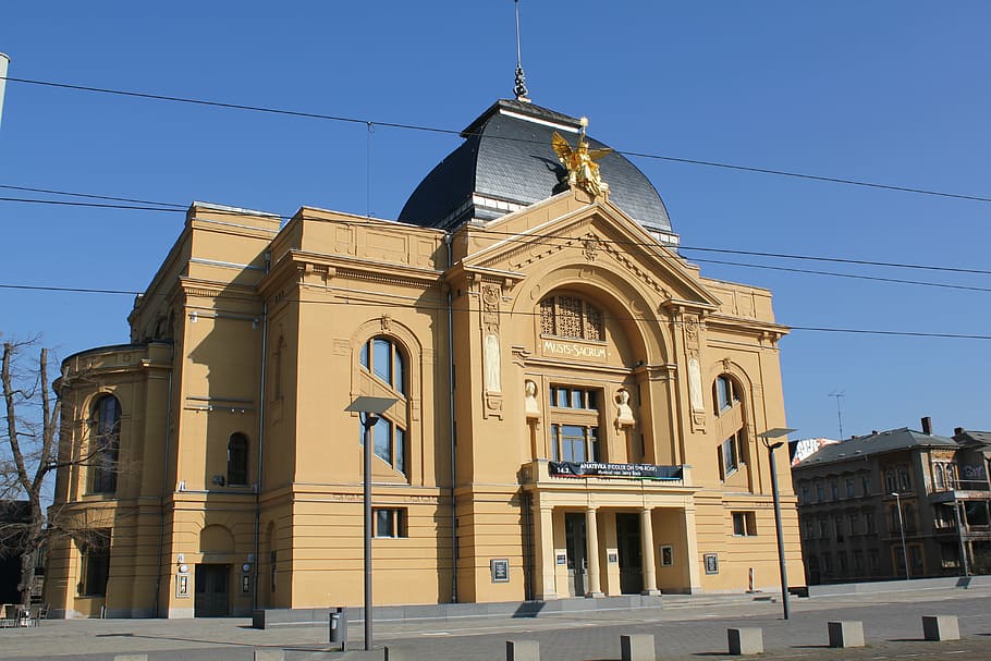 gera, theater, architecture, building exterior, built structure HD wallpaper