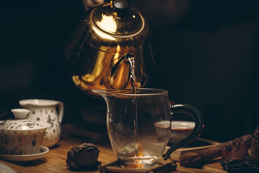 clear glass coffee cup, caffeine, dark, drink, food, golden, hot, HD wallpaper