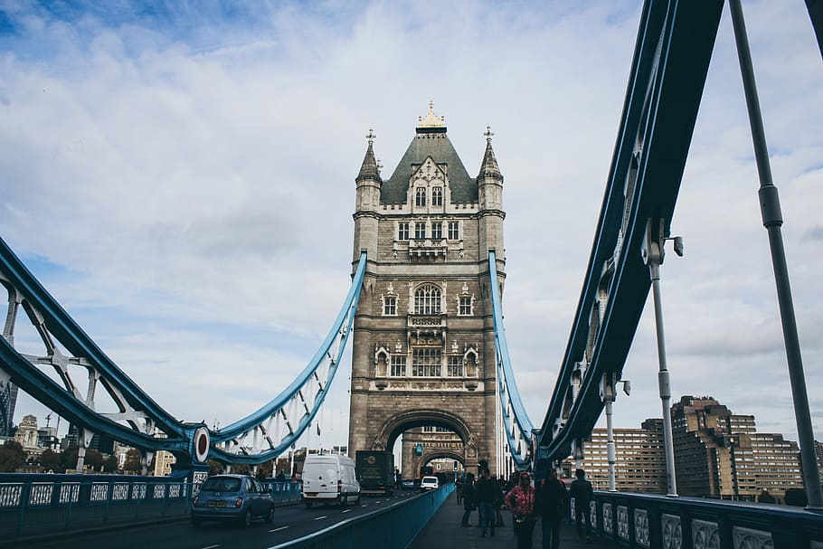 people walking on bridge during daytime, Tower Bridge, London, HD wallpaper