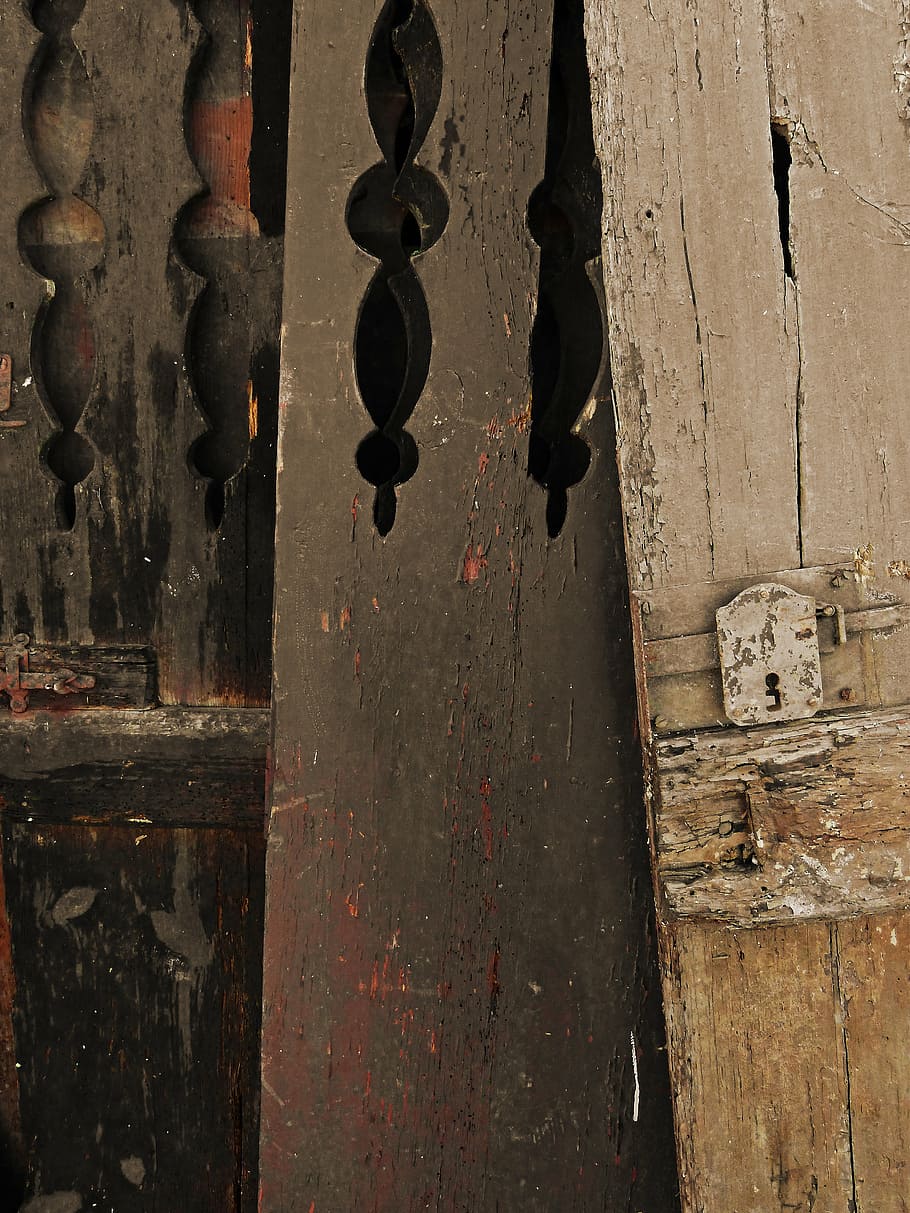 doors, wood, old, texture, background, no people, metal, wood - material HD wallpaper