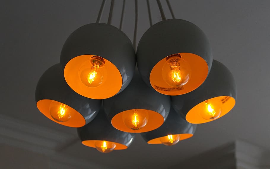 lights, light bulb, decor, ceiling, home, illuminated, lighting equipment HD wallpaper