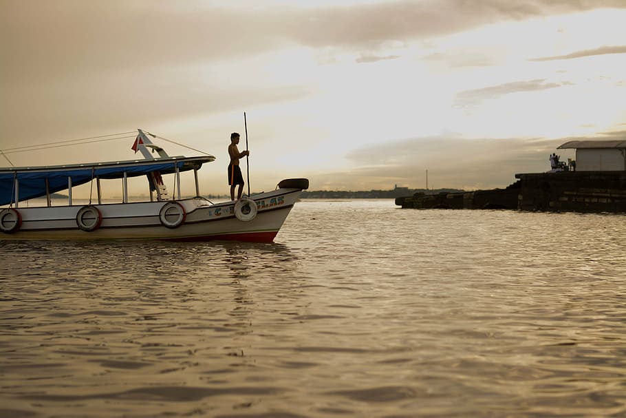 amazon, rio, boat, landscape, water, horizon, brazil, vessel HD wallpaper