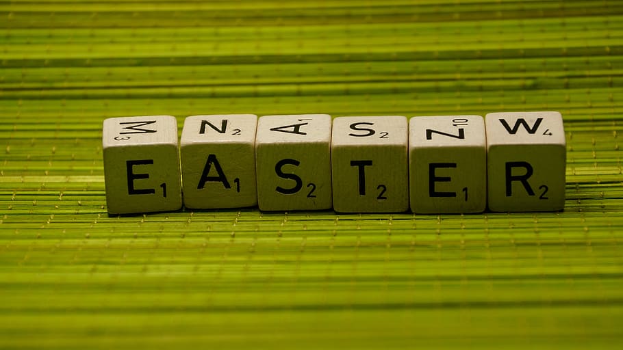 Easter, Holiday, Spring, Decoration, green, text, grass, festival HD wallpaper