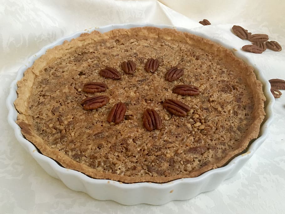 pecans on pie, Pecan Pie, Cake, Bake, Nuts, Sweet, pastries HD wallpaper