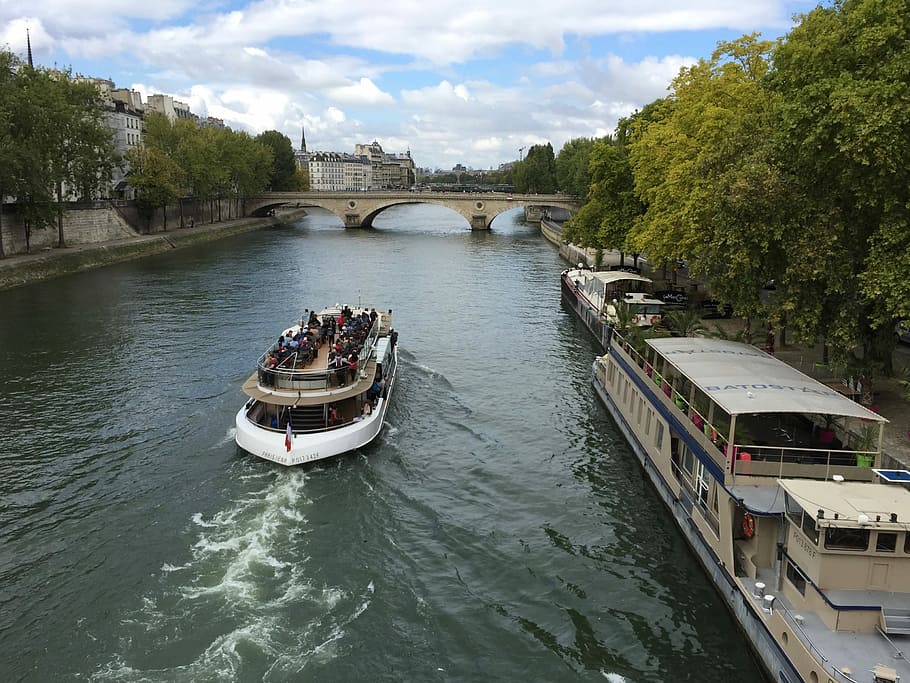 Seine, River, Paris, Boat, France, transportation, nautical vessel