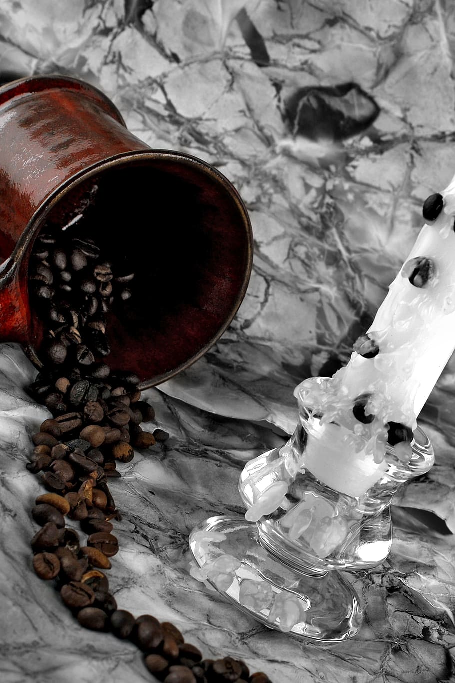 Cup, Retro, Grain Coffee, still life, studio, candle, drink HD wallpaper