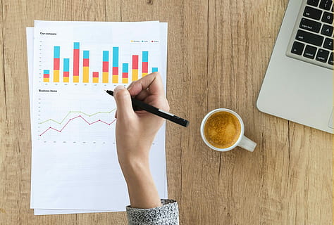 person holding pen above paper, audit, chart, graph, hand, writing HD wallpaper