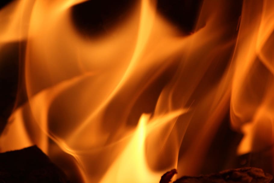 fire illustration, Fire, Flame, Burn, Heat, Heiss, wood fire HD wallpaper