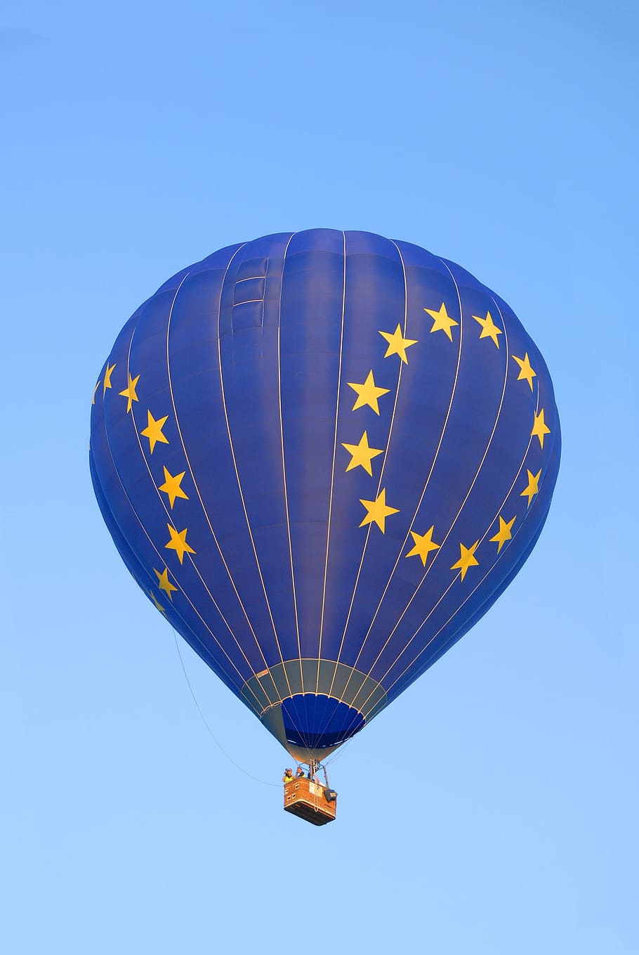 blue hot air ballon, Hot-Air Ballooning, Sky, region, lorraine, HD wallpaper
