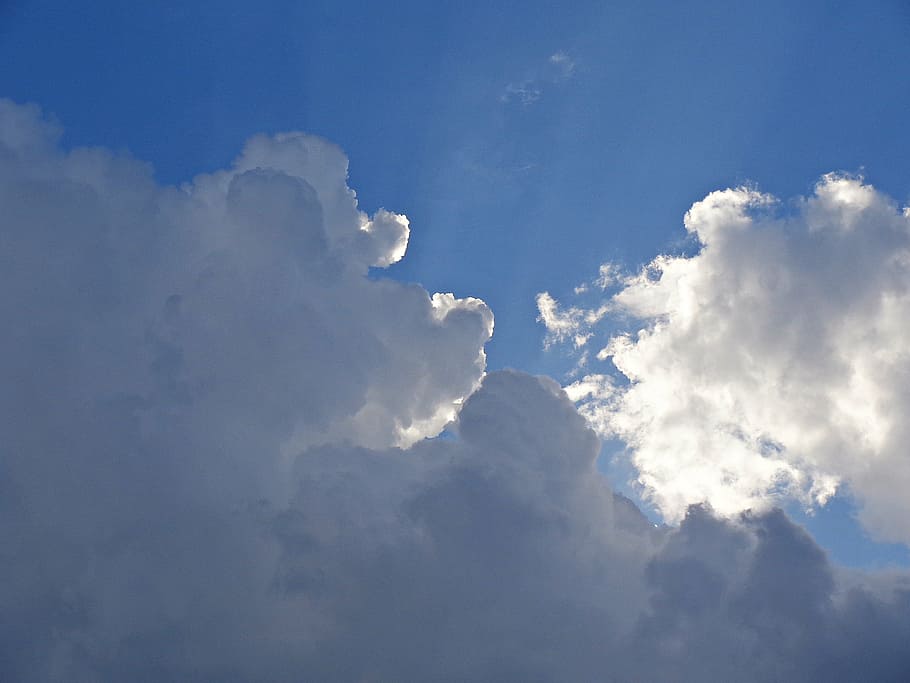 sky, clouds, cloud cover, nature, blue sky, glomerulus, the beauty of nature HD wallpaper