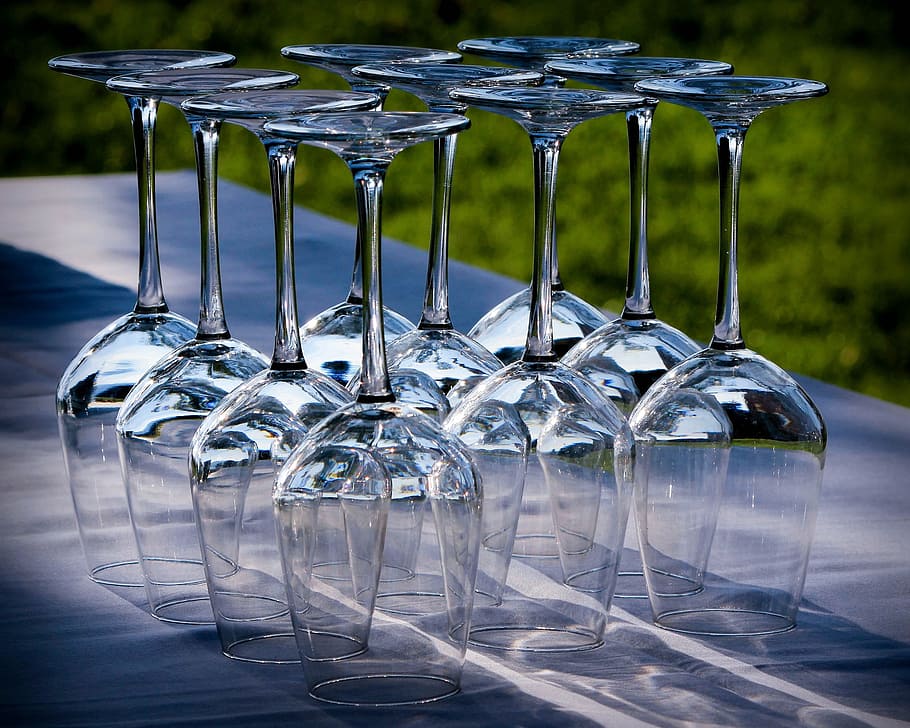 alcohol, dinner, table, transparent, glasses, washing, wine, glass - material HD wallpaper