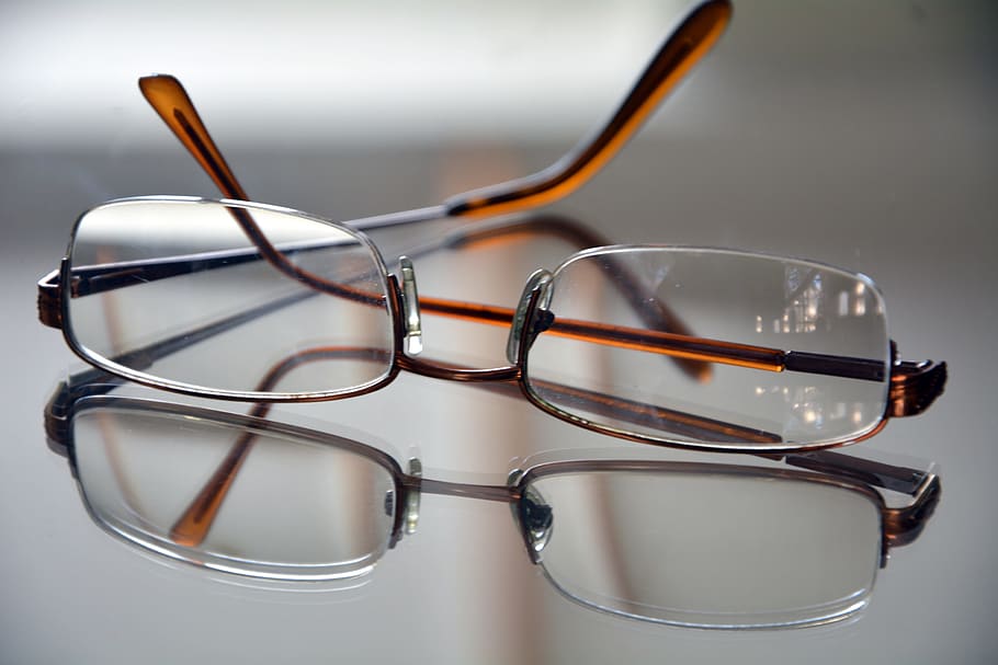 spectacles, glasses, seeing better, reflection, close-up, indoors HD wallpaper