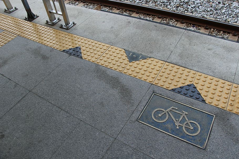Subway, Train, Train Station, Station, Platform, Bike, high angle view HD wallpaper