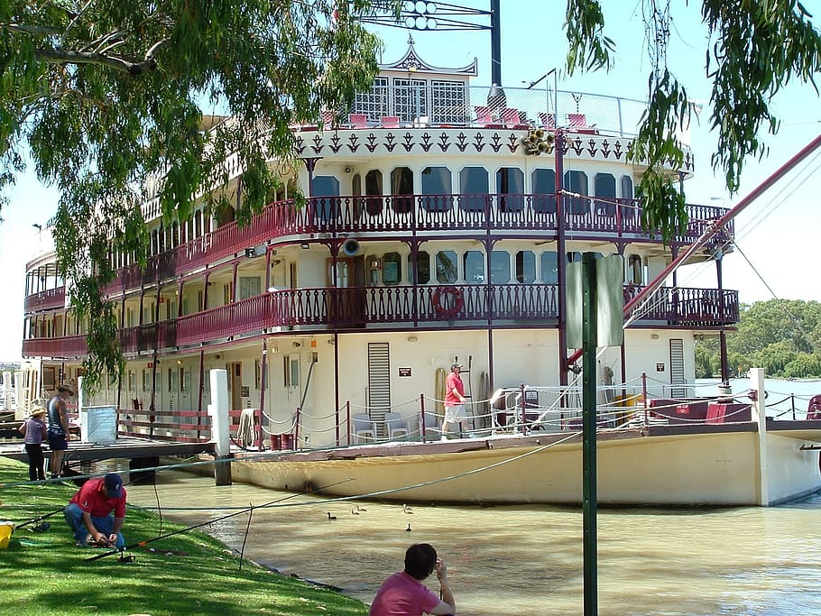 paddle steamer, boat, river, travel, australia, victoria land HD wallpaper