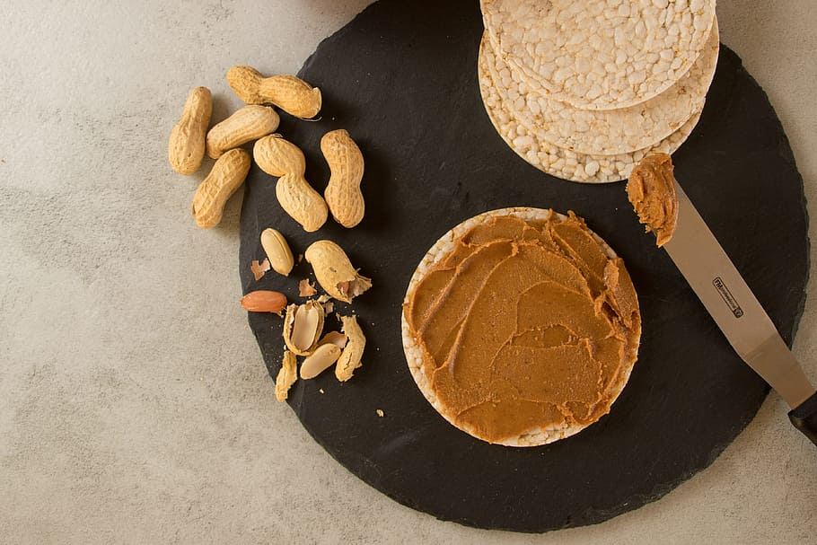 food, peanut, butter, spread, snack, healthy, salty snack, roasted peanuts, HD wallpaper