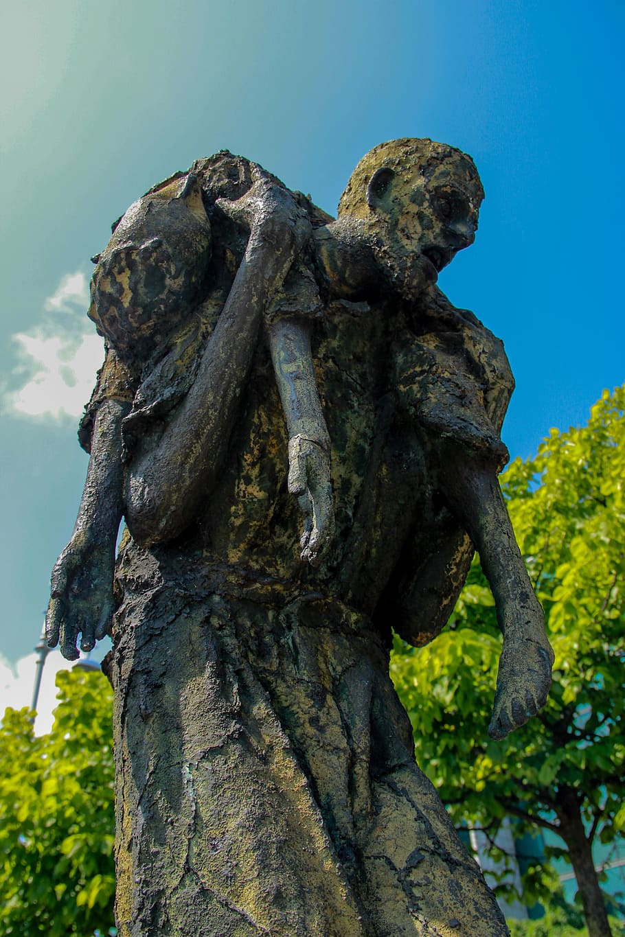 Dublin, Sculpture, Statue, Holocaust, transport body child HD wallpaper