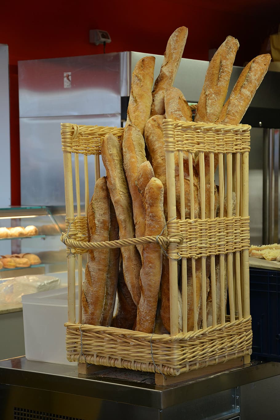 bread, bakery, boulanger, food, food and drink, freshness, container HD wallpaper