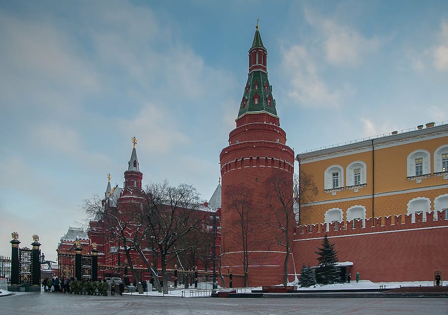 moscow, kremlin, wall, tower, architecture, history, sky, building exterior, HD wallpaper