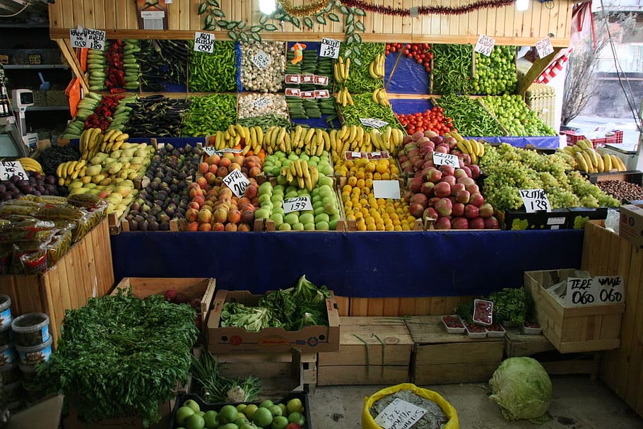 turkey, ankara, fruit, shop, store, market, choice, retail, HD wallpaper