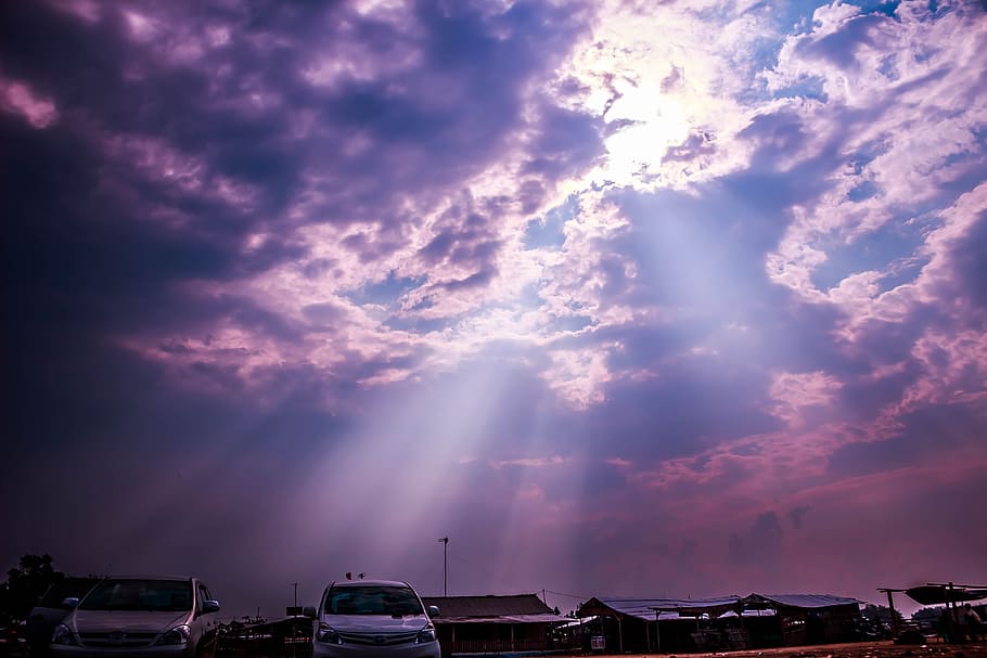 cloud, the sky, reflection, cloud - sky, mode of transportation HD wallpaper