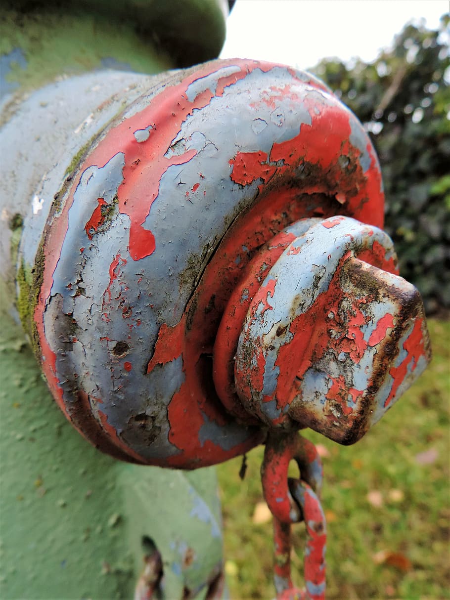 hydrant, stainless, color, paint, red, metal, focus on foreground HD wallpaper
