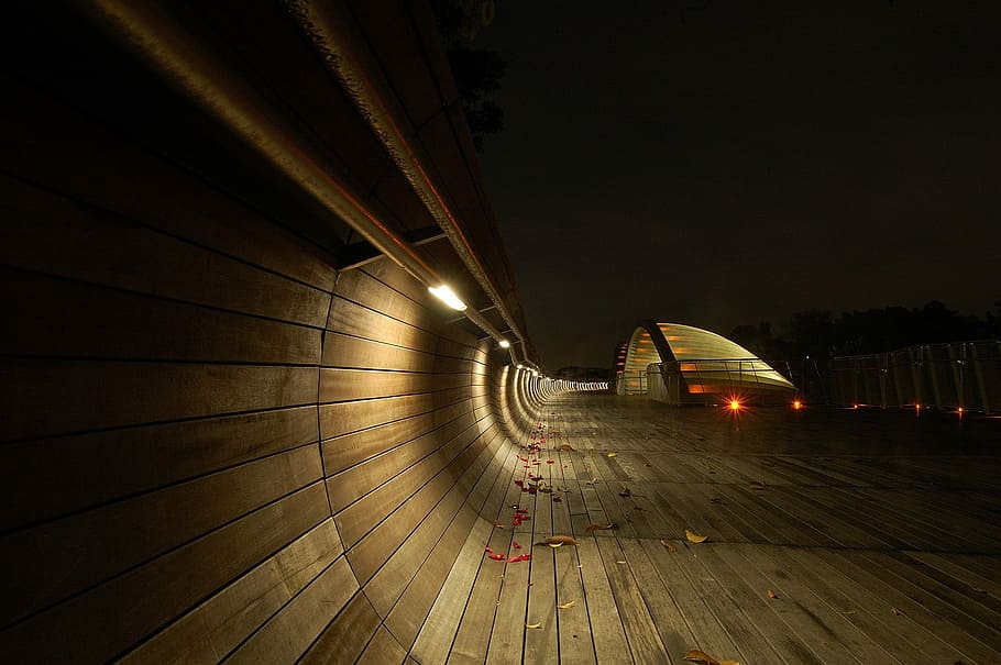brown wooden floor, architecture, bridge - Man Made Structure HD wallpaper