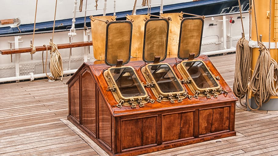 Ship, Window, Deck, Copper, Boat, boating, boats, sail, sailing boat HD wallpaper