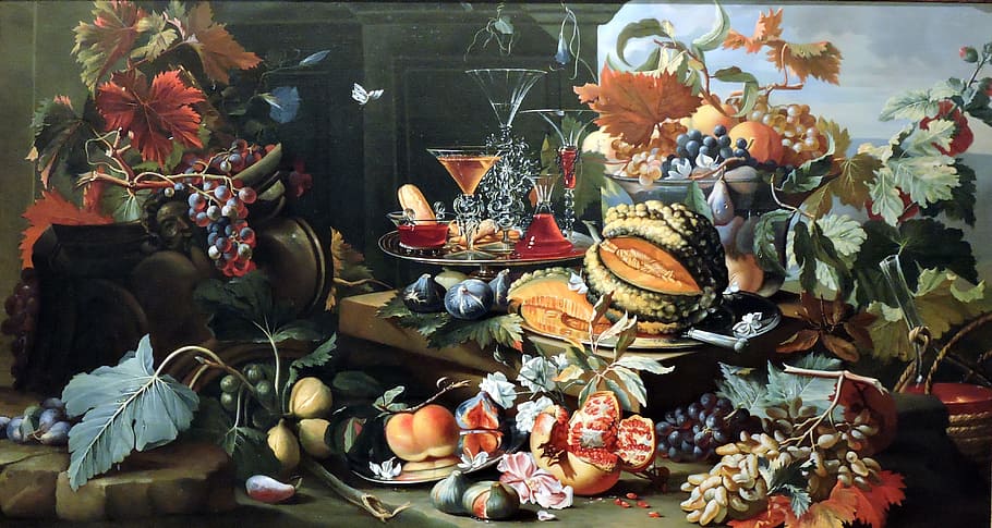 the framework, flowers, fruit, nature, naples, berentz, tray HD wallpaper