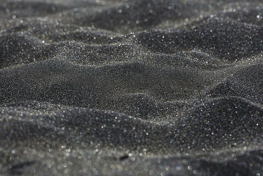 gray sand, beach, black, macro, backgrounds, pattern, abstract HD wallpaper