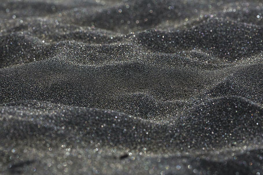black sand, macro, blurred, focus, depth, detail, beach, dunes