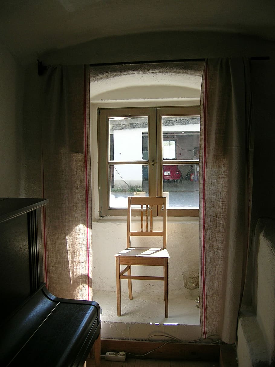 Chair, Window, Light, age, summer, indoors, no people, architecture HD wallpaper