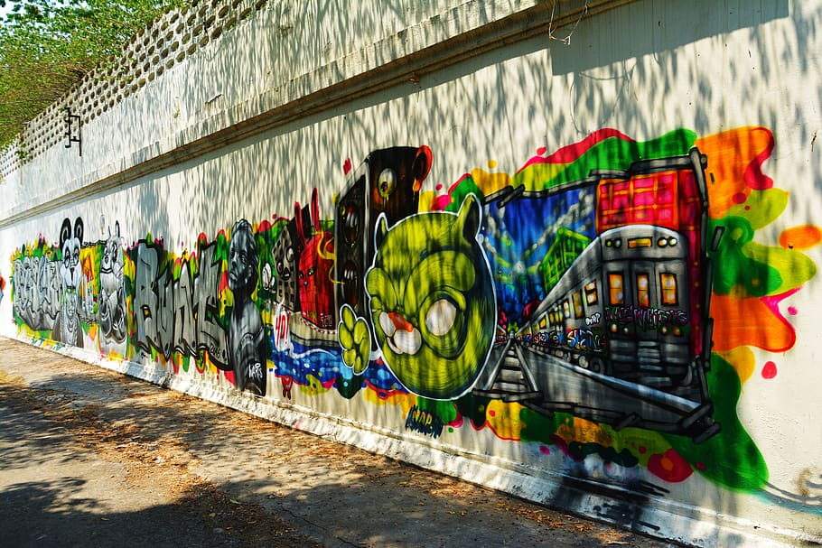 graffiti, wall art, urban, youth, young, culture, paint, spray, HD wallpaper