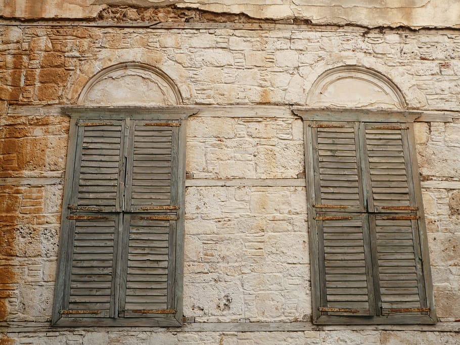 Shutter, Old, Closed, Window, Wall, Home, building, architecture HD wallpaper