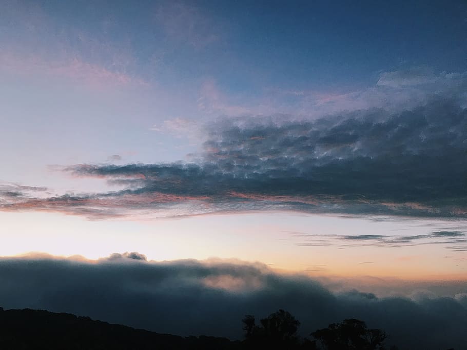 Day Time Scenery, clouds, daylight, landscape, mountains, nature HD wallpaper