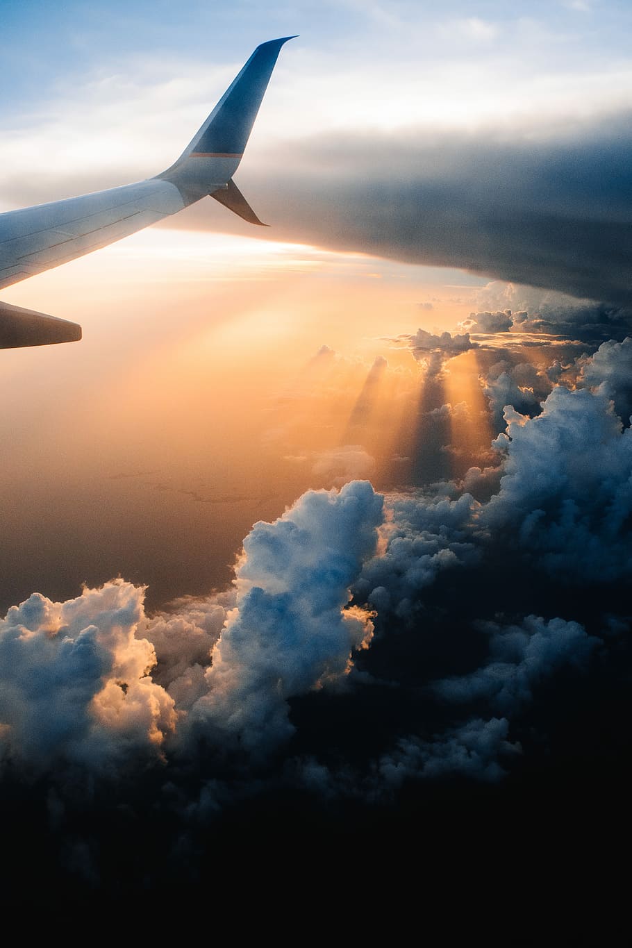 HD wallpaper: airplane on sky during golden hour, airplane flying on sky,  cloud | Wallpaper Flare